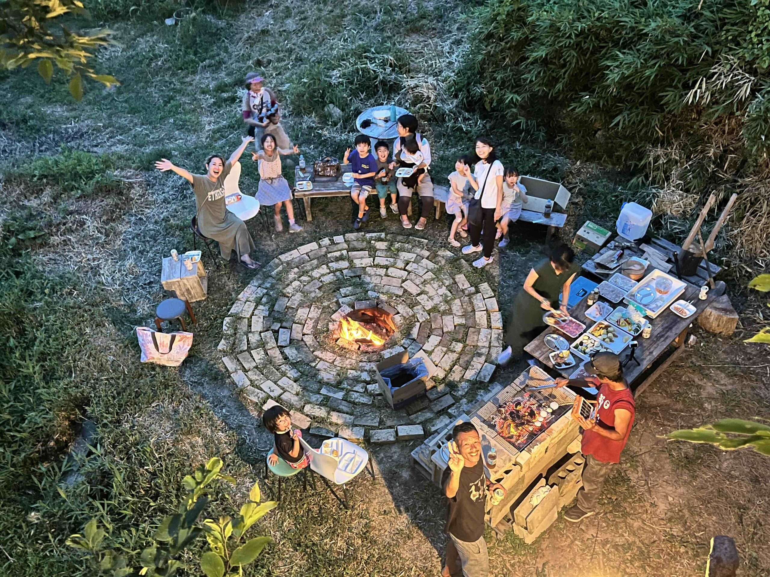 BBQとファイヤーピット